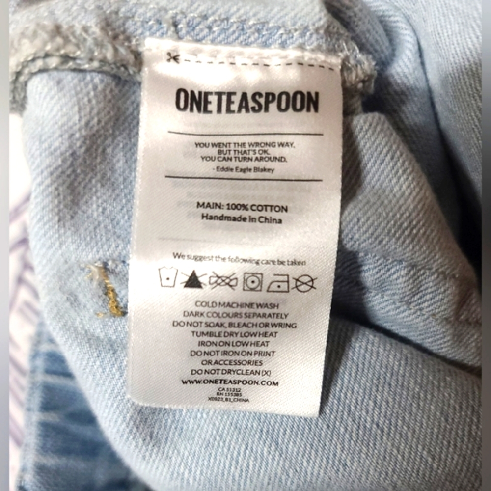 EUC One Teaspoon Light Wash Relaxed Women's Jeans - Picture 4 of 6